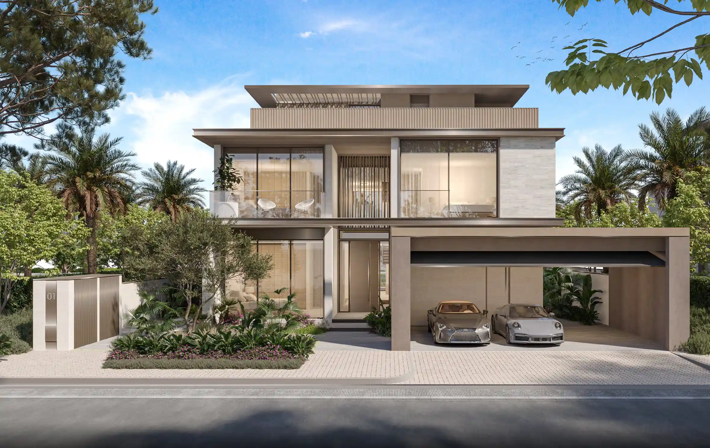 1732790318.10) Nad Al Sheba Gardens Phase 7 - 6 Bedroom Villas front Elevation